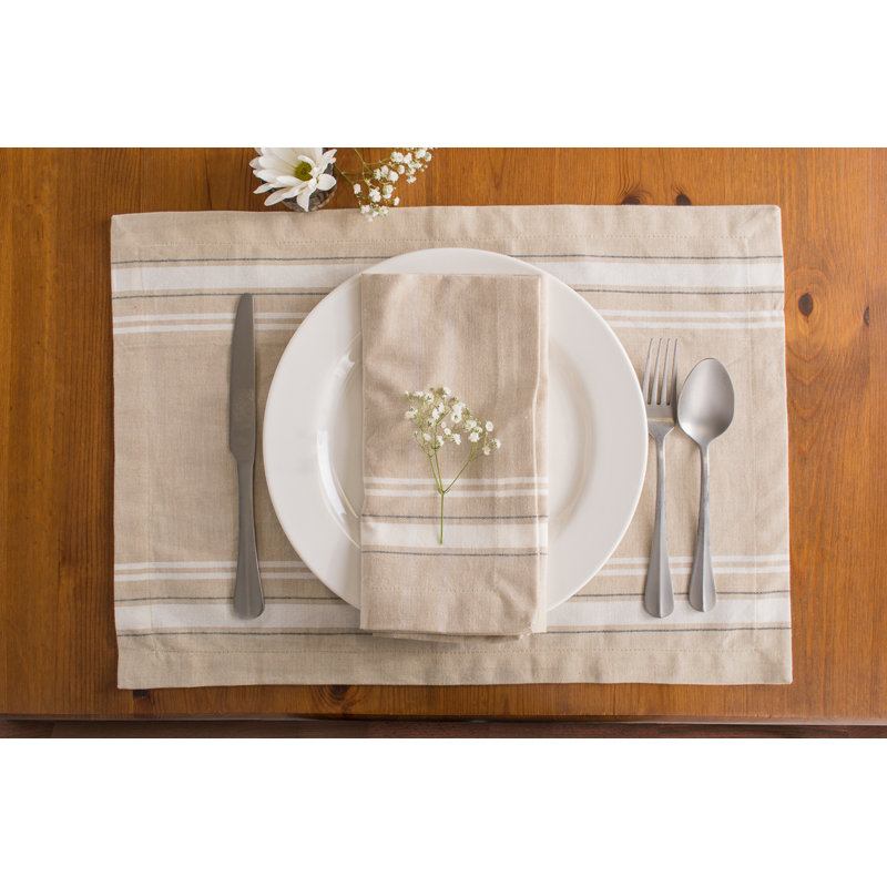 Ensemble de serviettes en coton 6 pièces Shelton, Beige