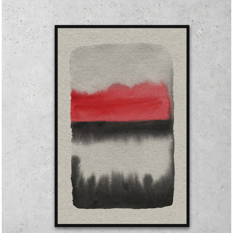 Black flows-impression sur toile encadrée, H 18 po x l 12 po x P 3,5 po