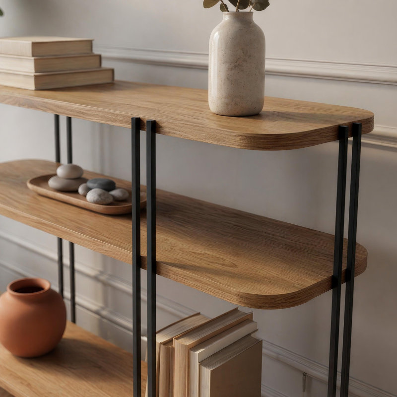 92cm Console Table, Whiskey Oak