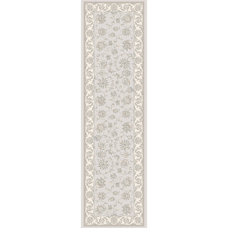 Tapis gris doux / crème Attell, Tapis de couloir 2 pi 2 po x 11 pi