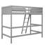 Lit mezzanine simple en bois massif avec structure en bois gris, sans sommier tapissier-1049389503