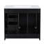 36'' Bathroom Vanity With Ceramic Sink Combo, Solid Wood Frame Bathroom Storage Cabinet, Freestanding Vanity Set With 3 Drawers& Soft Closing Doors-115898398