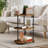 Semicircular Side Table - Brown