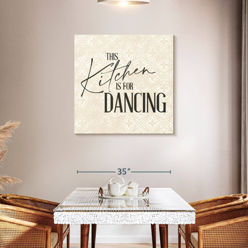 Tergel Kitchen Dancing, 36" H x 36" W
