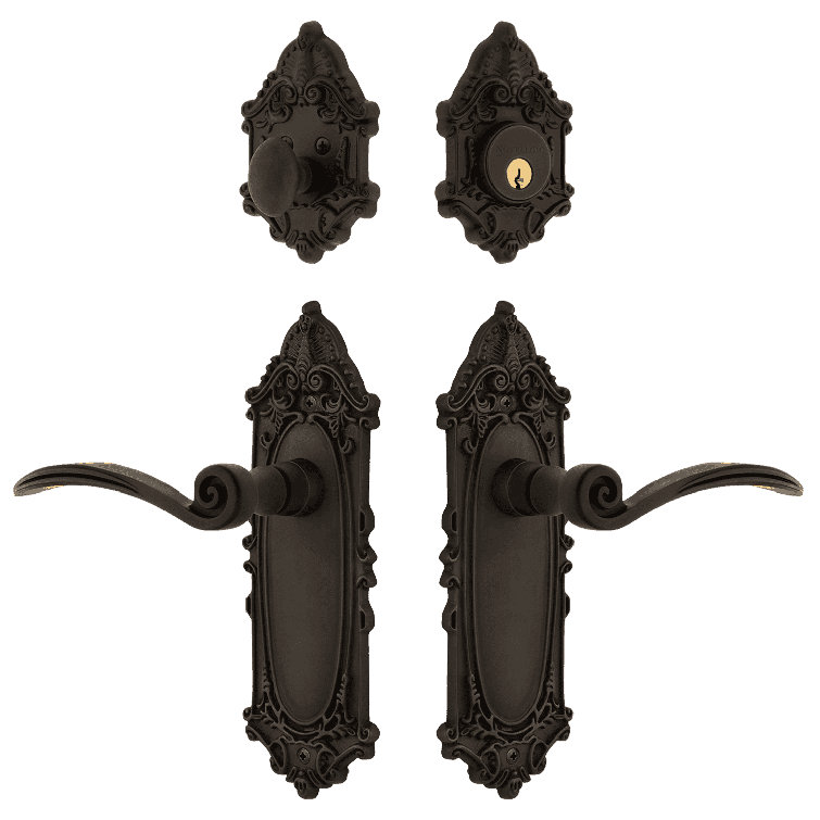 Nostalgic Warehouse Victorian Entry Set with Swan Lever
