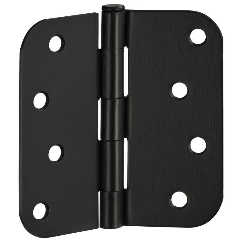 4-inch x 4-inch Oil Rubbed Bronze Steel Door Hinges, 6-Pack