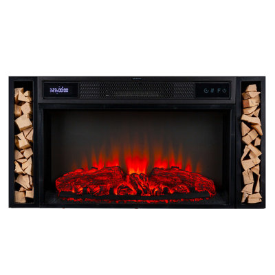 Klarstein 90 cm W Black Electric Fireplace