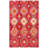 Hand Tufted Wool/Cotton Southwestern Rug in Red/Gold-1785461128