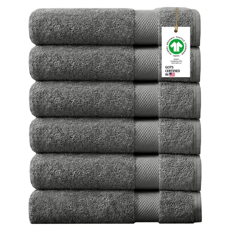 Drap 100% coton biologique Delara, Gris peu de requin, 6