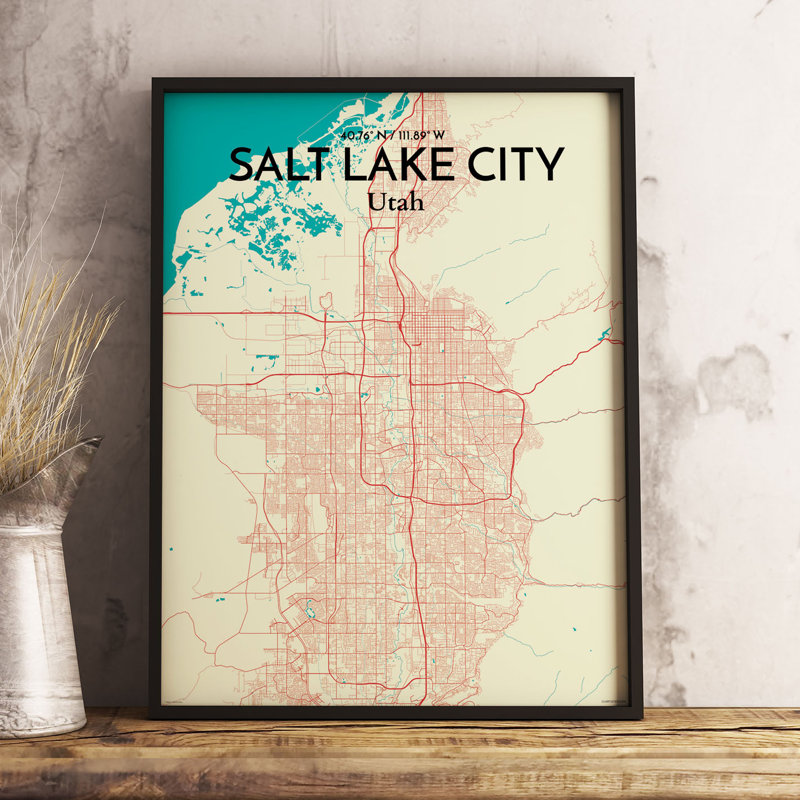 Salt Lake - No Frame Print, 61 cm H x 45.7 cm W x 0.1 cm D