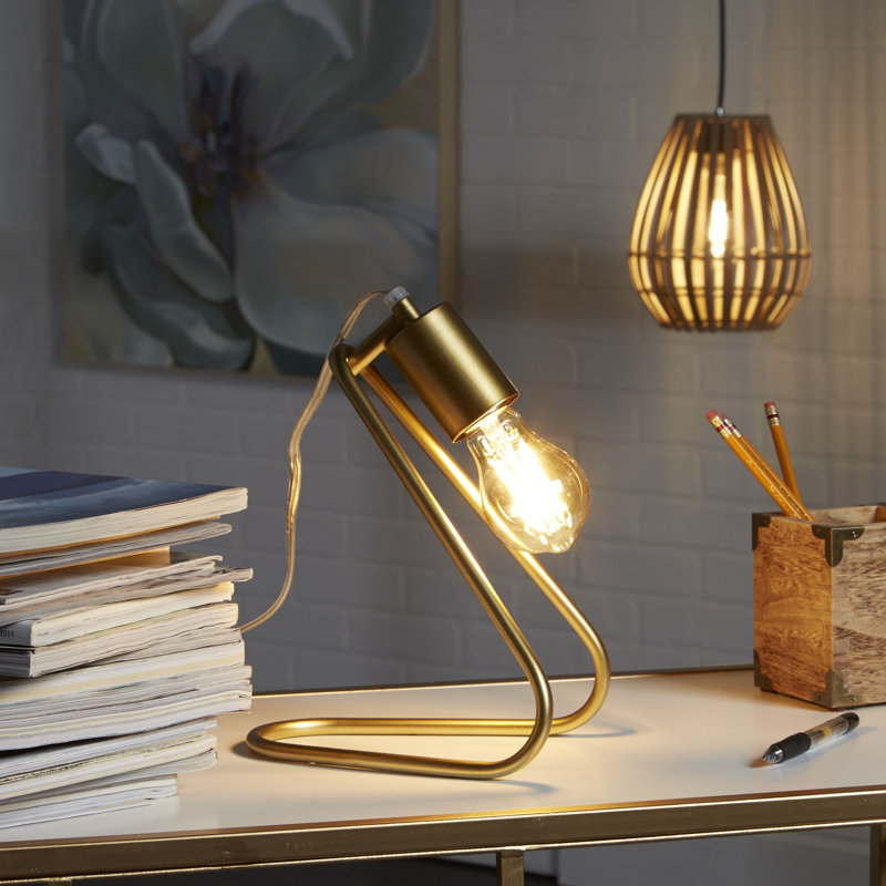 Lampe de bureau 13 po Barrows, Doré
