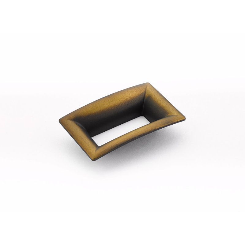 Finestrino Recessed Pull, Burnished Bronze