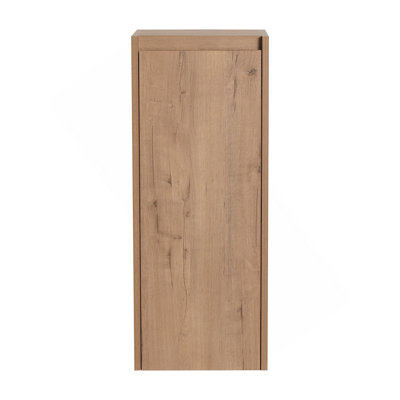 Armoire latérale de salle de bain 12 po, portes à fermeture douce, conception à fixation flottante (emballage KD)