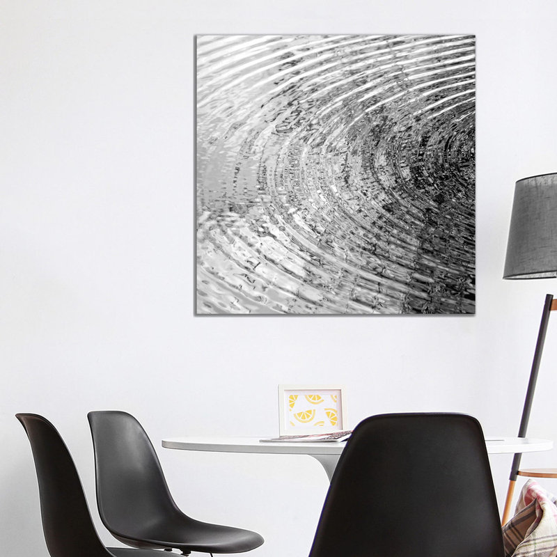 Ripples Black & White I by Maggie Olsen - Wrapped Canvas Print, 93.98 cm H x 93.98 cm W x 1.91 cm D