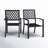 Leonard Metal Outdoor Stacking Dining Armchair