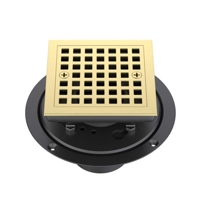 Drain de douche carré de 4,56 po de qualité supérieure avec base de drain de douche