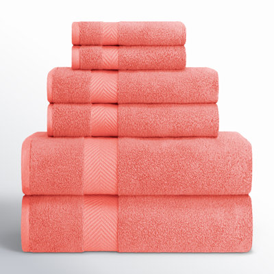 Hamachi Zero Twist Ultra Soft 6 Piece 100% Cotton Towel Set