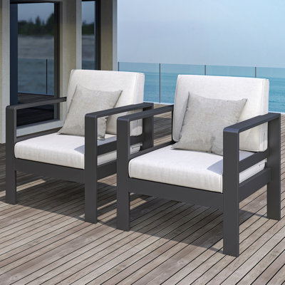 Chaise de patio avec coussins Arnhildur Pittston