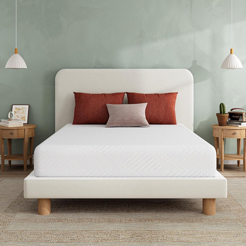 6-inch Twin Green Tea Memory Foam Mattress With Cooling Gel