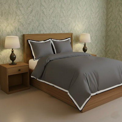 White Border Frame Duvet Cover Set