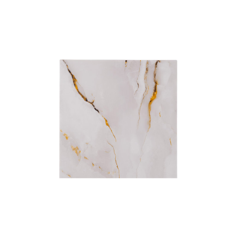 Polyvinyl Chloride (PVC) Peel and Stick Field Tile, 40 cm x 40 cm, Light Grey/Brown