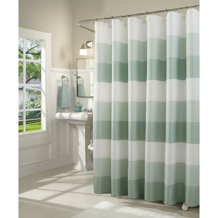 Sage Green Geometric Pattern Black Grey Shower Curtain Bathroom Accessories  Set