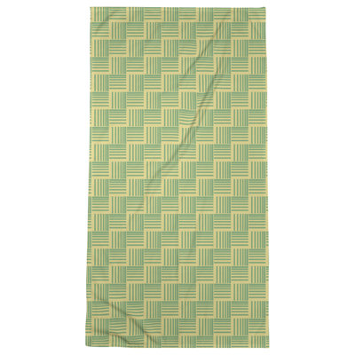 Serviette de bain à rayures Baskettressée classique