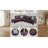 Upholstered Sectional With Hidden Table And Storage Ottoman-Purple-132804873-132804919