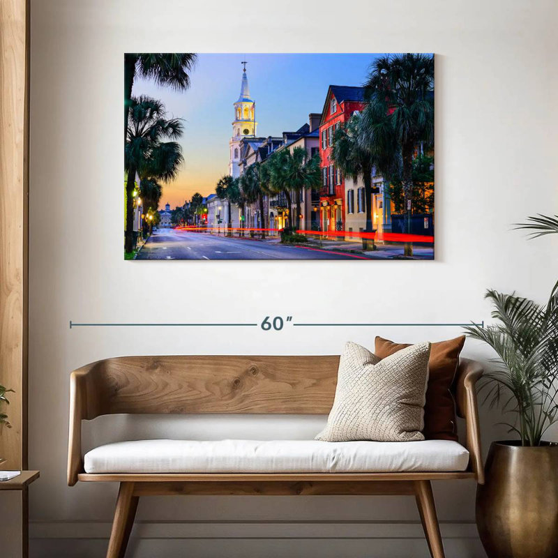 Paysage urbain Harpa Charleston, H 30 po x l 45 po