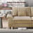 123'' Cloud Modular Couch Sofa, Oversized 3 Seat Comfy Sofa For Living Room, Sectional Couches With Ottoman, Detachable Seat Cushion & Backrest Cover, Chenille Fabric Oatmeal-1688226183