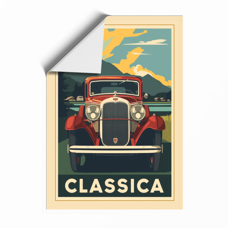 Classica Automotive Art Deco - Print, Unframed, A1 - 84.1 x 59.4 cm