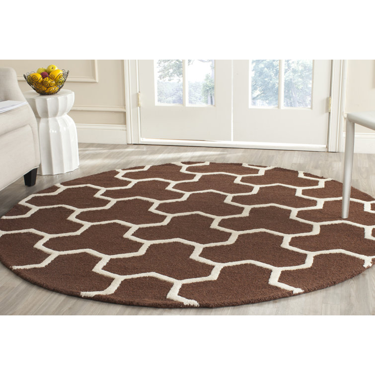 Deedgra Hand Tufted Wool Geometric Rug