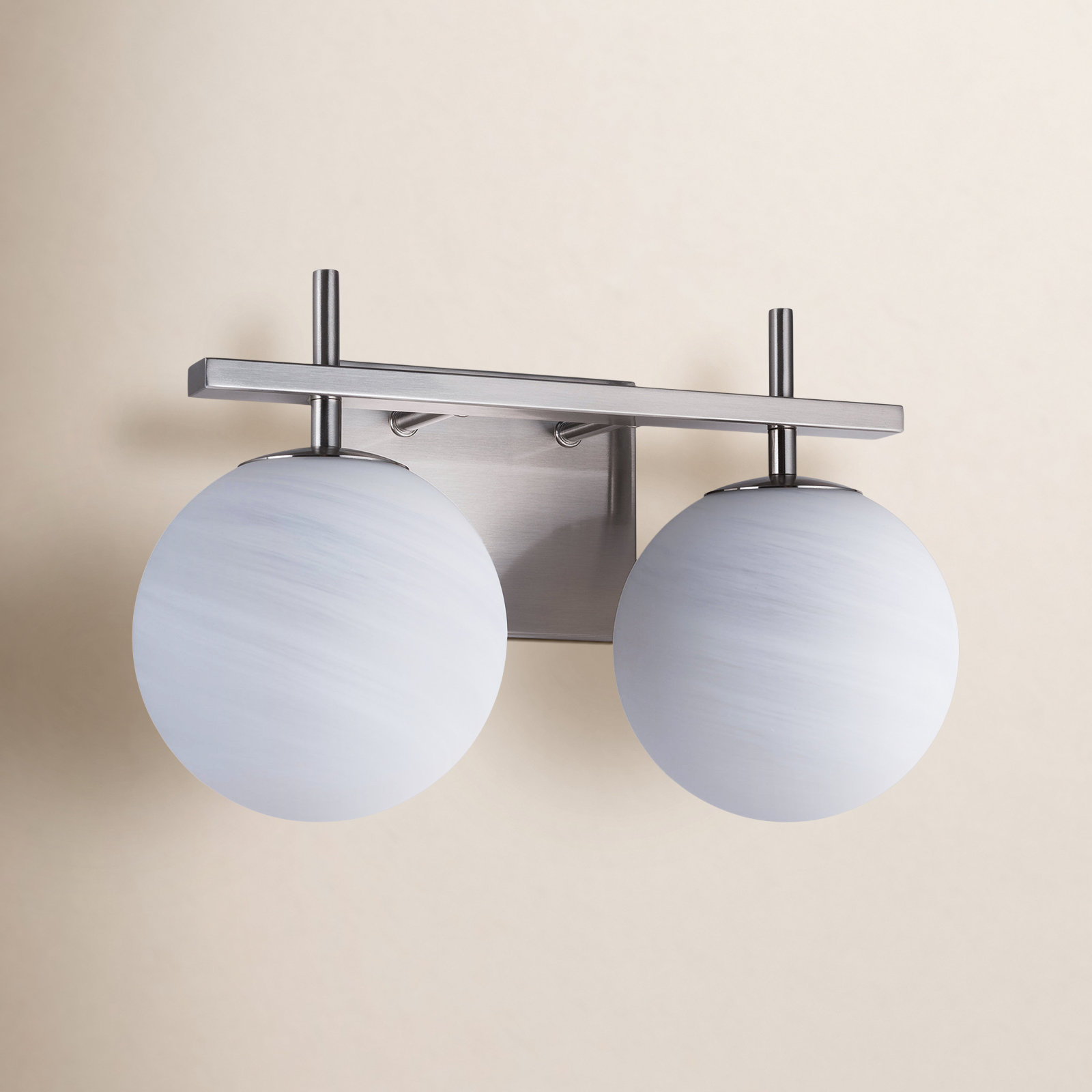 Lio Vanity Light, Polished Nickel, 2