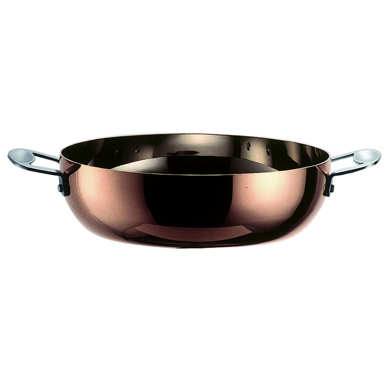 TOSCANA Saute Pan 2 Handles with Lid Cm 28 Copper