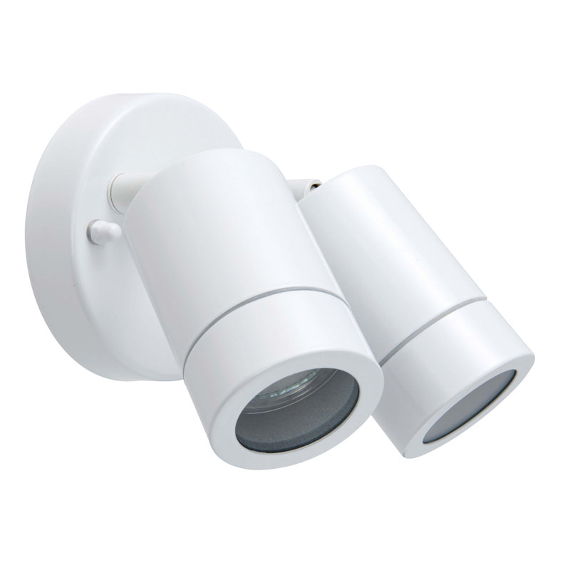 Metcalfe 2 - Bulb 11.3cm H Outdoor Armed Sconce, White