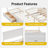 Queen Platform Bed with 6 Storage Drawers and Tall Headboard-837493678