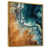 Toile avec cadre flottant or
