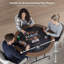 8-Player Foldable Rounded Poker/Casino Game Table with Cushioned Rail