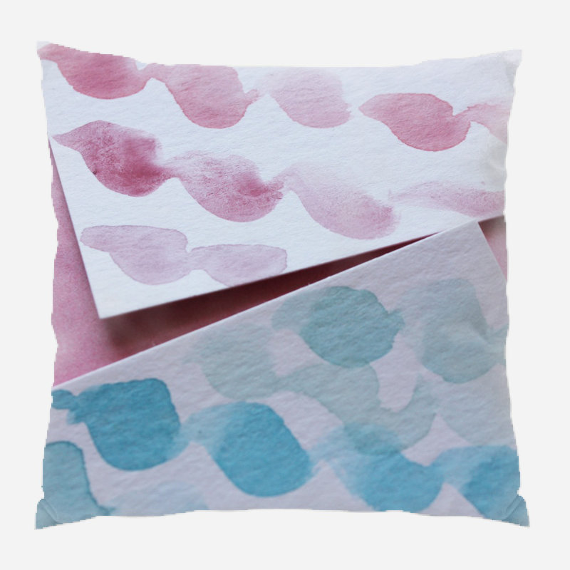 Housse de coussin d'extérieur carré Riegel Art, Microsuède, Intérieur