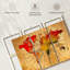 «World Map Old Compass World Map», reproduction sur toile 3 pièces par Tess P-93058342