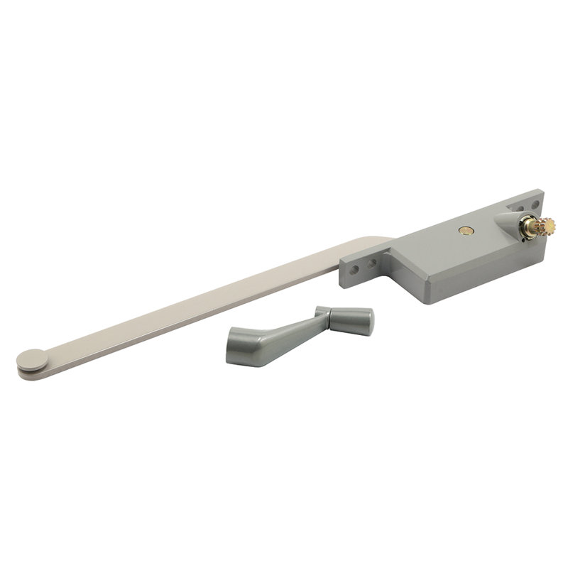 Opérateur à battant en acier, boîtier carré, main droite (paquet simple), Aluminium, H 13,15 po x l 3,85 po x P 1,35 po