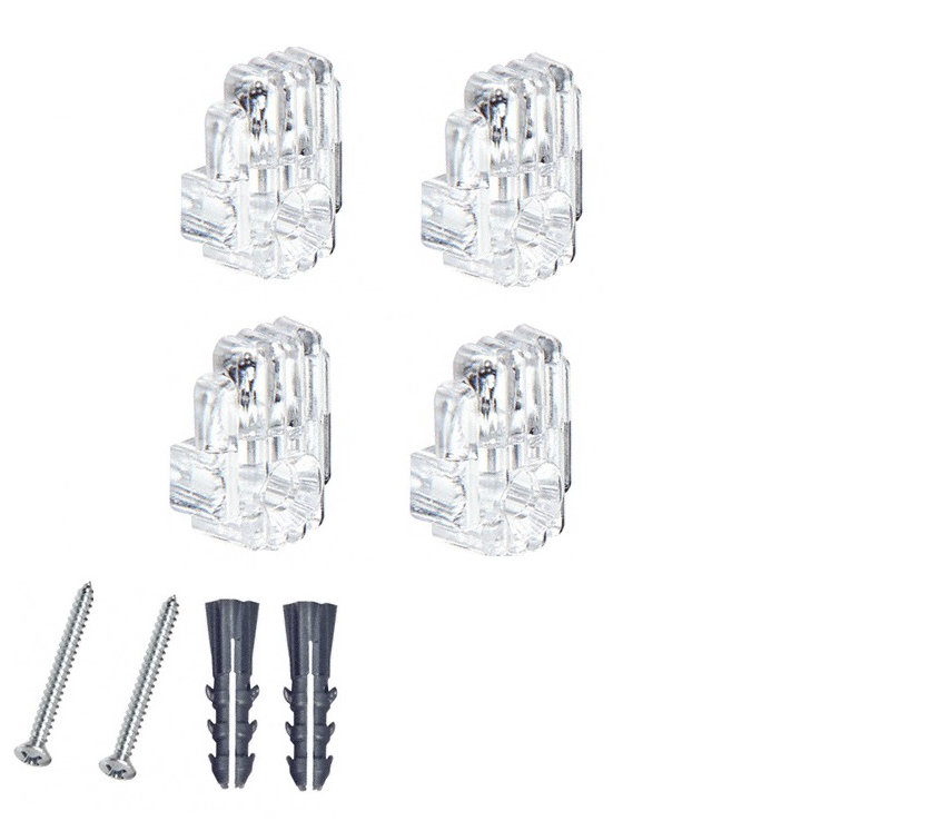 Boettcher Mirror Clip (Set of 4) Symple Stuff