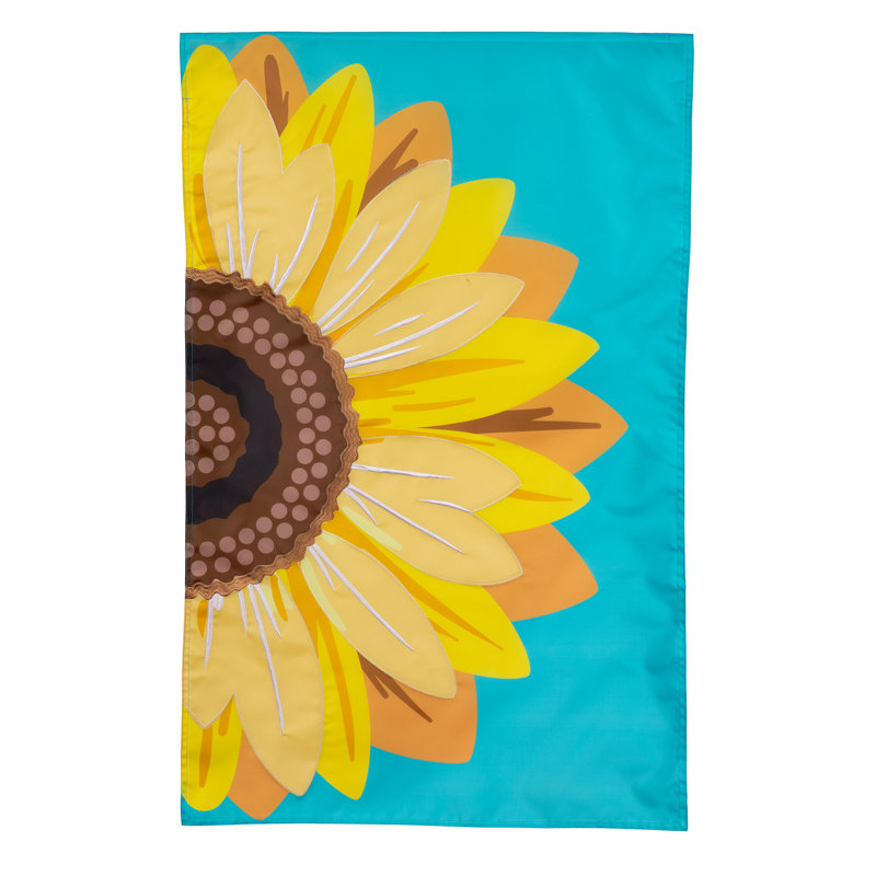 Drapeau de maison tournesol