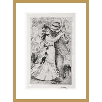 «The Dance in the Country» par Pierre-Auguste Renoir, impression giclée encadrée