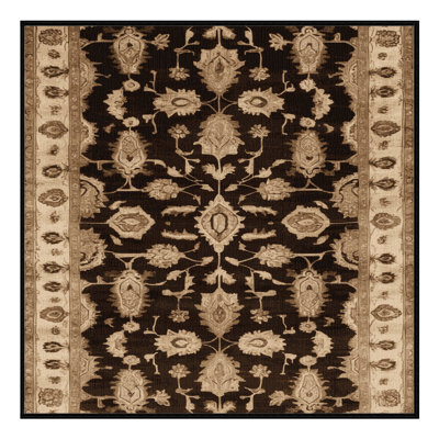 Tapis brun lavable à la machine