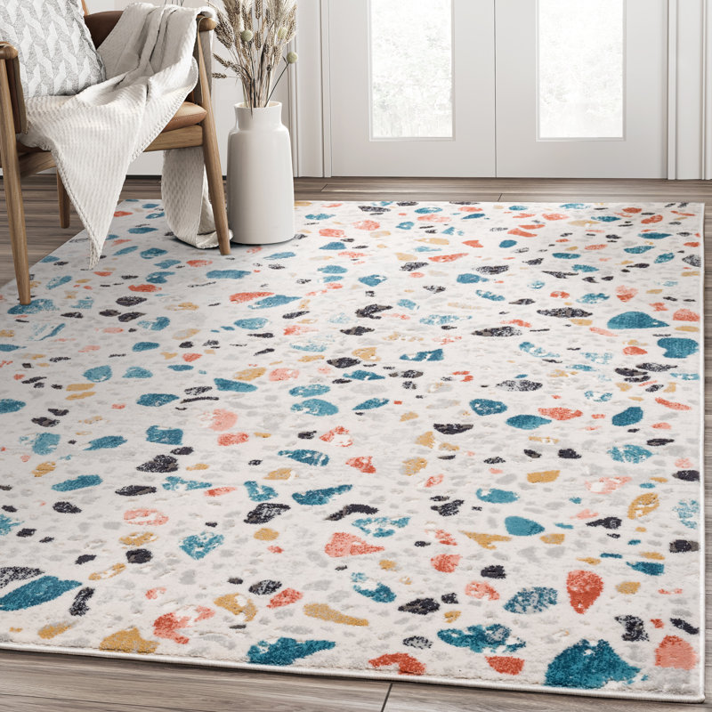 Tapis abstrait Otwell, Rectangle 5 pi 3 po x 7 pi 6 po