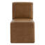 Chaise d'appoint rembourrée en polyester avec roulettes Bralan-2111753746