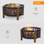 Pinerolo Round Iron Charcoal Fire Pit