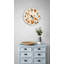 Horloge murale Terrazzo, motif de pierre beige, décor bohème moderne, montre ronde en verre trempé, montre de cuisine à chiffres romains-258866330-258866329