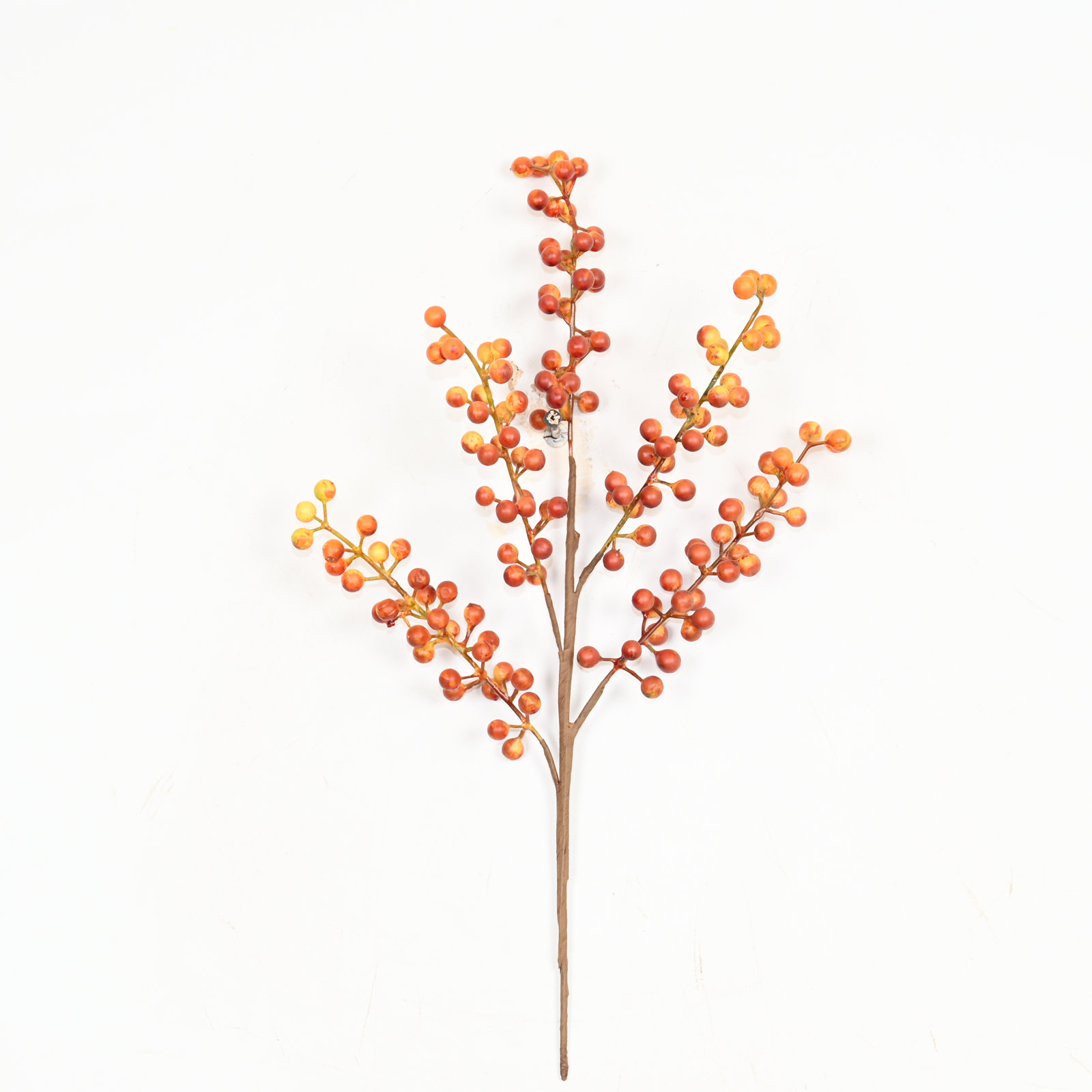 16" Artificial Fall Sprays Berry Branches For Vase Filler, Farmhouse Long Stem Faux Flower For Holidays, Wedding Party Table Decoration, Fall Winter Home Decor, Set Of 5
